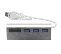 SRMAN Mini USB 2.0 Hub USB2.0 Splitter + lector de tarjetas para TF para ordenador y portátil,