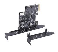 SRMAN PCI-E 1X a USB 3.2 GEN1 5Gbps 20Pin Panel Frontal Header (a Tipo-C Panel Frontal Header) Panel Frontal Conector Riser Tarjeta