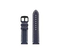 Srndsydak 22mm Correa de reloj de cuero de estrella de mar Compatible con Tissot T125.617 T120.417/Black Knight/Hamilton/MIDO(Blue White-black)