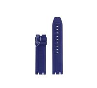 Srndsydak Compatible con TissoT t-sport Racing Series T115 T115.417 T115417 correa de reloj deportivo de goma for hombres(Blue-no buckle)