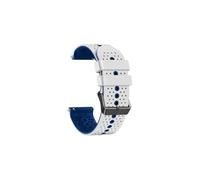 Srndsydak Correa de reloj de 22mm Silicona Compatible con HONOR GS 3/ GS Pro/MagicWatch/ 2 46mm(White Blue)