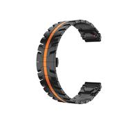 Srndsydak Correa de reloj de acero inoxidable de 22/20mm Compatible con Huawei GT54Pro 46mm/Amazfit Active 2/Samsung Galaxy 7 6 5 4(Black orange,20mm)