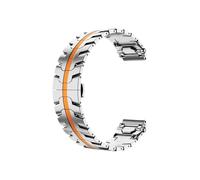 Srndsydak Correa de reloj de acero inoxidable de 22/20mm Compatible con Huawei GT54Pro 46mm/Amazfit Active 2/Samsung Galaxy 7 6 5 4(Silver orange,20mm)
