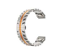 Srndsydak Correa de reloj de acero inoxidable de 22/20mm Compatible con Huawei GT54Pro 46mm/Amazfit Active 2/Samsung Galaxy 7 6 5 4(Titanium orange,22mm)