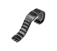 Srndsydak Correa de reloj de acero inoxidable sólido de 23mm Compatible con Swatch Irony Big Size(Black)
