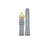 Srndsydak Correa de reloj de caucho fluorado de 20mm 22mm Compatible con Breitling Avenger Super Ocean.(Gray golden Folding buckle,22mm)