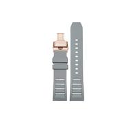 Srndsydak Correa de reloj de caucho fluorado de 20mm 22mm Compatible con Breitling Avenger Super Ocean.(Gray Rose gold Folding buckle,20mm)