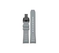 Srndsydak Correa de reloj de caucho fluorado de 20mm 22mm Compatible con Breitling Avenger Super Ocean.(Gray Black Folding buckle,22mm)