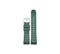 Srndsydak Correa de reloj de caucho fluorado de 20mm 22mm Compatible con Breitling Avenger Super Ocean.(Green silver pin buckle,22mm)