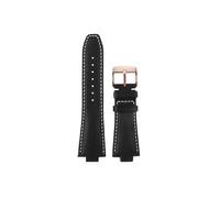 Srndsydak Correa de reloj de cuero genuino Compatible con Michael Kors Mk 8184 8729 9020 8152 9026 8296(B black-rose gold pin buckle)