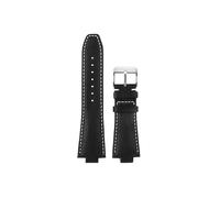 Srndsydak Correa de reloj de cuero genuino Compatible con Michael Kors Mk 8184 8729 9020 8152 9026 8296(B black-Silver pin buckle)