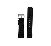 Srndsydak Correa de reloj de goma curvada de 22mm for hombre, Compatible con Mido New Multifort TV M049.526(Black silver pin buckle)