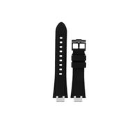 Srndsydak Correa de reloj de goma de silicona Compatible con Maurice Lacroix Aikon AI6008 6007 6038(Black-black pin buckle,For AI6038)