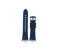 Srndsydak Correa de reloj de goma de silicona Compatible con Maurice Lacroix Aikon AI6008 6007 6038(Blue-black pin buckle,For AI6007)