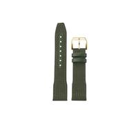 Srndsydak Correa de reloj de piel de vaca de lona de nailon Compatible con IWC Big Pilot Little Prince Mark 18 Portugal 20/21/22mm(Army Green-gold pin buckle,21mm)
