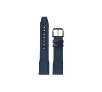 Srndsydak Correa de reloj de piel de vaca de lona de nailon Compatible con IWC Big Pilot Little Prince Mark 18 Portugal 20/21/22mm(Blue-Black pin buckle,22mm)