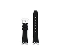 Srndsydak Correa de reloj de silicona 22mm 23mm Compatible con Citizen Blue Angel AT8020-03L JY8031 8035 8078 CB5848(Black-silver buckle,23mm)