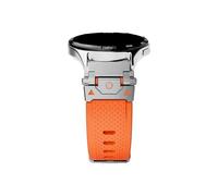 Srndsydak Correa de reloj de silicona de 22mm Compatible con Huawei Watch GT 5 4 Pro 46mm/Amazfit Balance Falcon/Oneplus 2 2R(Silver orange,Huawei GT5 46mm)