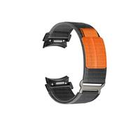 Srndsydak Correa de reloj Sin espacios Trail Loop Band Compatible con Samsung Galaxy Watch 6 5 4/6Classic 4Classic/5Pro(Grey orange black,For Galaxy 4 40/44mm)