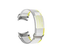 Srndsydak Correa de reloj Sin espacios Trail Loop Band Compatible con Samsung Galaxy Watch 6 5 4/6Classic 4Classic/5Pro(Off white silver,For Galaxy 6 40/44mm)