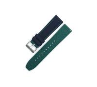 Srndsydak Correa de silicona de 20mm 22mm 24mm compatible con Ticwatch Pro 5 / Pro 3 Ultra GPS LTE/GTX/GTH 2/E3(Black green,24mm)