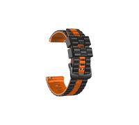 Srndsydak Correa de silicona de 22mm Compatible con HONOR Watch GS 3/ Pro/MagicWatch/ 2 46mm(Black Orange,For HONOR GS Pro)