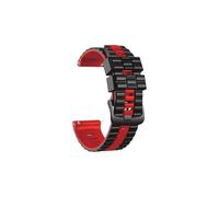 Srndsydak Correa de silicona de 22mm Compatible con Huawei Watch GT 3 Pro 2 46mm /SE GT Runner Buds(Black Red,For Huawei Watch 3 Pro)