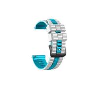 Srndsydak Correa de silicona de 22mm Compatible con POLAR Grit X/Pro/Titan/Vantage M /M2(White Blue,For Width 22mm)