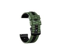 Srndsydak Correa de silicona de 22mm Compatible con TicWatch Pro 3 Ultra GPS/LTE GTX/GTH 2(Army green black,22mm)