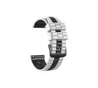 Srndsydak Correa de silicona de 22mm Compatible con TicWatch Pro 3 Ultra GPS/LTE GTX/GTH 2(White Black,For Ticwatch GTX)