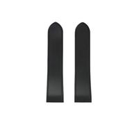 Srndsydak Correa de silicona for reloj Compatible con Cartier Santos 100, 23mm 25mm, hebilla de Metal, pulsera suave negra y azul(Black-no buckle,Width 23mm)