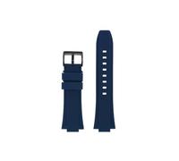 Srndsydak Correa de silicona for reloj Compatible con Citizen Photokinetic Red Magic CC3039/3079/3035(Blue black pin buckle)