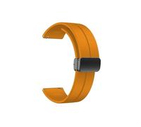 Srndsydak Correa deportiva con hebilla plegable mag nética apta Compatible con Amazfit Cheetah Pro/Round Skin-Friendly/GTR GTS Bip(Yellow,22mm)