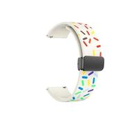 Srndsydak Correa deportiva con hebilla plegable mag nética apta Compatible con Amazfit Cheetah Pro/Round Skin-Friendly/GTR GTS Bip(Starlight Rainbow,22mm)