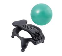 SRNSAEB Equilibrio Bola Silla Pelota de Ejercicio Grande para Sentarse en el Escritorio, Silla de Yoga Inflable para el Embarazo, Fitness y Parto, sillas de Pelota de Ejercicio con Bomba(Green)