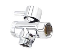 SROUPSUTKK Adaptador en T for grifo de 3 vías, macho G1/2" G3/4", cromado, for ducha baño Válvula angular para baño.(Type 5)