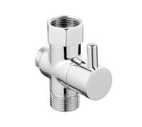 SROUPSUTKK Adaptador en T for válvula desviadora de 3 vías G1/2 pulg., convertidor for ducha, conector grifo latón, separador agua for baño Válvula angular para baño.