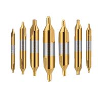 SROUPSUTKK Broca de centro HSS 60 grados, avellanadora combinada, broca angular 1,0,5, 2, 3,15, 4, y 6, mm, for metal broca(7pcs Set)