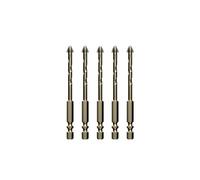 SROUPSUTKK Broca Overlord de 6 mm for azulejos, perforadora cuatro bordes for vidrio alta dureza, abridor agujeros, broca for escariar paredes hormigón y broca(4mm x 5)