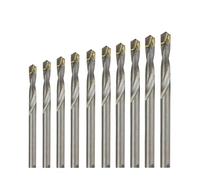 SROUPSUTKK Brocas de carburo for vástago recto acero tungsteno for, hierro, aleación aluminio y baldosas cerámicas 3 a 20 mm broca(10pcs different)