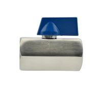 SROUPSUTKK Mini válvula de bola acero inoxidable SS304/316L, rosca BSP 1/8, 1/4, 3/8, 1/2 y 3/4, bidireccional for agua aceite Válvula angular para baño.(Female female,SS304_1/2")