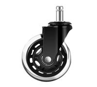 SROUPSUTKK Ruedas de Repuesto Goma for sillas Oficina, Ruedas 3 Pulgadas Alta Resistencia for escritorios Juegos computadora, rodamiento Suave y Seguro Ruedas con rodamientos(1PCS)