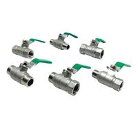 SROUPSUTKK Válvula de bola acero inoxidable 1/4'' 3/8'' 304 2P, paso completo, apta for accesorios interruptores como agua, gas y gasolina Válvula angular para baño.(DN10,M-F)