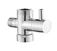 SROUPSUTKK Válvula de derivación ducha tres vías: fácil instalar, separador agua, adaptador en T for, pieza repuesto ajustable Válvula angular para baño.