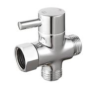 SROUPSUTKK Válvula desviadora de latón 3 vías G1/2", separador agua, adaptador en T for brazo ducha, cartuchos grifo for mano y cabezal fijo Válvula angular para baño.(3 Way Diverter-B)