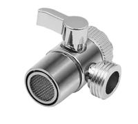 SROUPSUTKK Válvula desviadora de latón 3 vías G1/2", separador agua, adaptador en T for brazo ducha, cartuchos grifo for mano y cabezal fijo Válvula angular para baño.(2 Way Diverter-A)