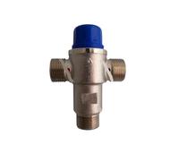 SROUPSUTKK Válvula termostática desviadora de latón for calentador agua solar, válvula conmutación automática, gas tres vías DN15 DN20 DN25 DN32 Válvula angular para baño.(DN20)