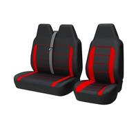 SRQORT 2 + 1 Funda para Asiento De Coche Cubo Gris para Citroen para Jump 2006 Protectores De Asiento De Coche Fundas Asientos(Rojo)