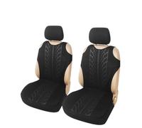 SRQORT 2 Uds Asiento Delantero Individual Y 2 + 1 Tipo Combinación De Cubierta De Asiento De Coche Apto para Citroen para Jumper Protectores De Asiento De Coche Fundas Asientos(2pcs Black)