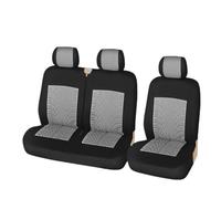 SRQORT 2 Uds Asiento Delantero Individual Y 2 + 1 Tipo Combinación De Cubierta De Asiento De Coche Apto para Citroen para Jumper Protectores De Asiento De Coche Fundas Asientos(3pcs Gray)
